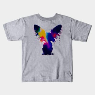 Papillon Continental Toy Spaniel Stencil Kids T-Shirt